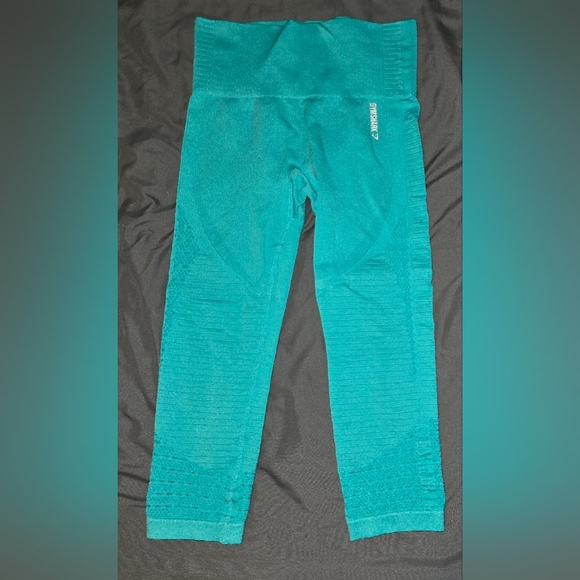 Gymshark Teal High-Waisted Leggings - Picture 1 of 1